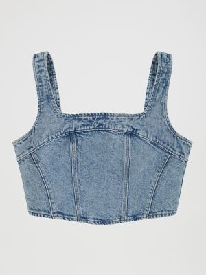 Women's Slim Corset Tank in Royal Indigo