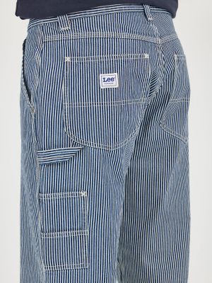 Men's Legendary Railroad Stripe Loose Carpenter Jean