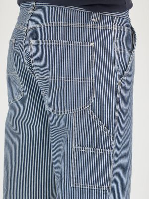 Men's Legendary Railroad Stripe Loose Carpenter Jean