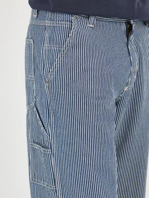 Men's Legendary Railroad Stripe Loose Carpenter Jean