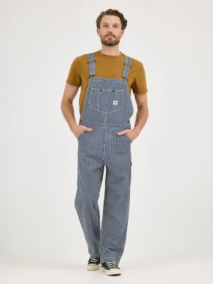 Men's Railroad Stripe Workwear Bib Overall