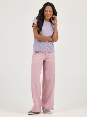 Women's Legendary High Rise Drapey Trouser Pant in Soft Mauve alternative view 5