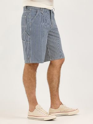 Men's Legendary Workwear Carpenter Short in Railroad Stripe alternative view 3
