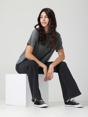 Women's High Rise Ever Fit® Flare Jean in Black Avery II alternative view 3