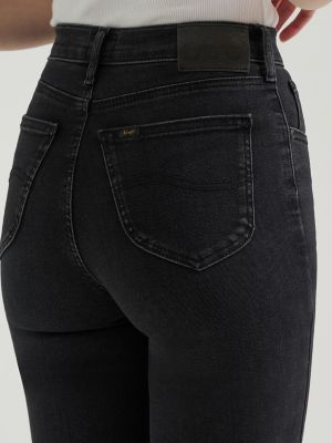 Women's High Rise Ever Fit&reg; Flare Jean in Black Avery II alternative view 6