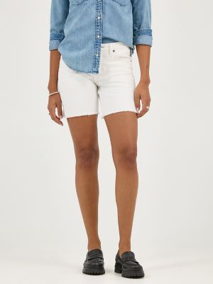 Women's Legendary Frayed Hem Side Slit Short in Light Flash alternative view