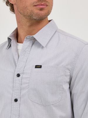 Men's Lee® X All Purpose Shirt in Static Grey alternative view 3