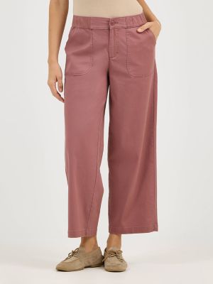 Women's Ultra Lux Comfort Wide Leg Utility Crop Pant in Henna alternative view