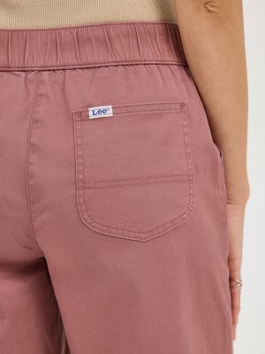 Women's Ultra Lux Comfort Wide Leg Utility Crop Pant in Henna alternative view 4