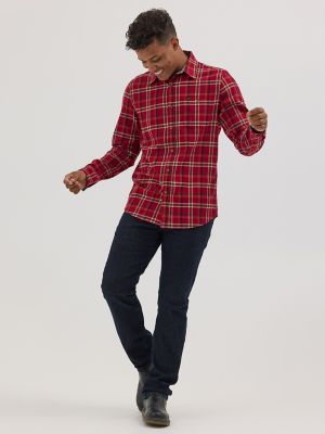 Men's Flannel One-Pocket Plaid Shirt | SALE | Lee®