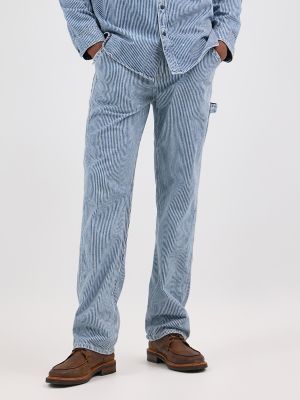 Men's Lee 101 Railroad Stripe Workwear Carpenter Jean in Railroad alternative view 2