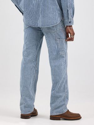 Men's Lee 101 Railroad Stripe Workwear Carpenter Jean in Railroad alternative view 3