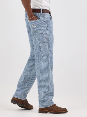 Men's Lee 101 Railroad Stripe Workwear Carpenter Jean in Railroad alternative view 4