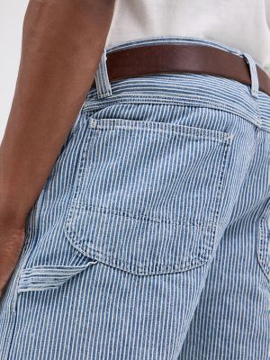 Men's Lee 101 Railroad Stripe Workwear Carpenter Jean in Railroad alternative view 6