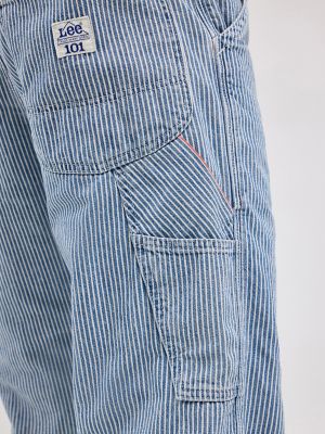 Men's Lee 101 Railroad Stripe Workwear Carpenter Jean in Railroad alternative view 7