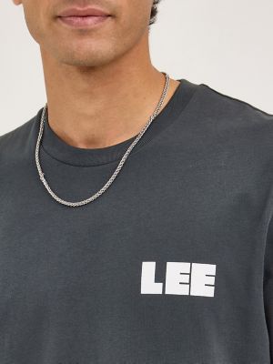 Men's Workwear Soul Logo Tee in Washed Black alternative view 4