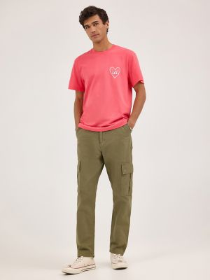 Men's Relaxed Heart Logo Tee in Lychee alternative view