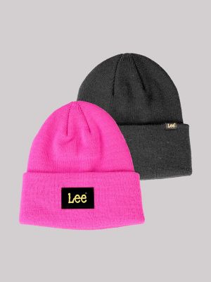 Logo Patch Beanie Set