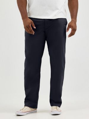 Men's Extreme Motion MVP Straight Fit Flat Front Pant (Big & Tall) in Navy
