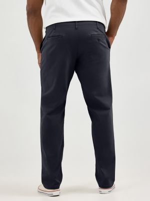 Men's Extreme Motion MVP Straight Fit Flat Front Pant (Big & Tall) in Navy