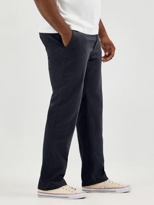 Men's Extreme Motion MVP Straight Fit Flat Front Pant (Big & Tall) in Navy