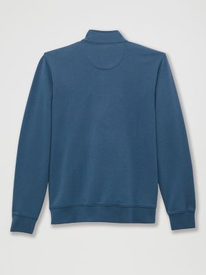 Men's Lee&reg; x Paul Smith Quarter Zip Sweatshirt in Dark Blue