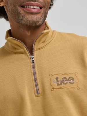Men's Lee® x Paul Smith Quarter Zip Sweatshirt | SALE | Lee®