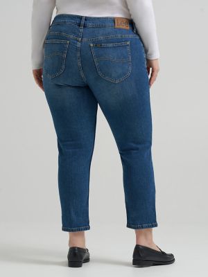 Women's Legendary Straight Crop (Plus) in Indigo Quilt alternative view 2