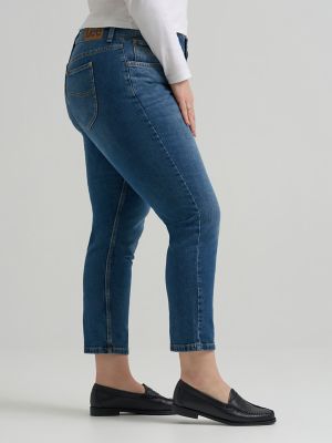 Women's Legendary Straight Crop (Plus) in Indigo Quilt alternative view 3