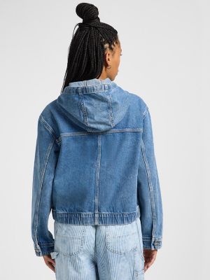Women's Light Weight Denim Utility Jacket in Fly Fishing alternative view 2