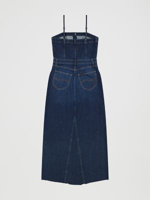 Women's Slim Denim Maxi Dress