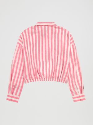 Women's Elastic Waist Pocketless Shirt in Lychee Awning alternative view 5