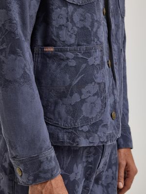 Men's Lee® x Paul Smith Jacquard Collarless Chore Coat | SALE | Lee®