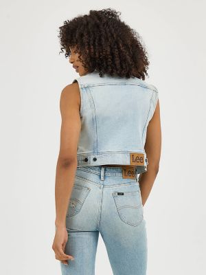 Women's Crop Rider™ Vest in Hint Of Rain alternative view 3