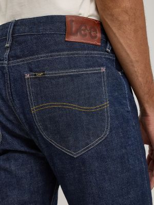 Paul Smithデニム Men's Tapered-Fit Indigo-Rinse 'Crosshatch Stretch' Jeans