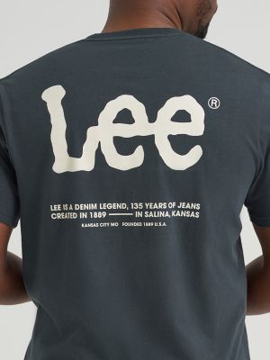 ◆LEE◆ Lee Jeans Graphic Long Sleeve T-Shirt Navy T-shirt LEE