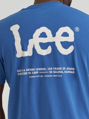 Men's Denim Legend Graphic Tee in True Navy alternative view 3