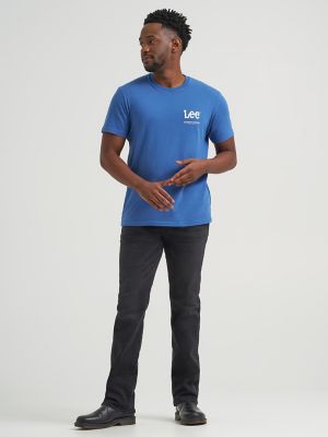 Men's Denim Legend Graphic Tee in True Navy alternative view 4