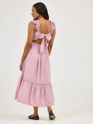 Women s Floral Print Backless Babydoll Dress SALE Lee