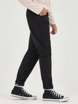 Boy's X-treme Motion Twill Jogger in Black alternative view 3