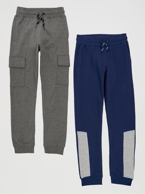 Boy's 2-Pack Fleece Cargo Jogger in Charcoal Heather alternative view
