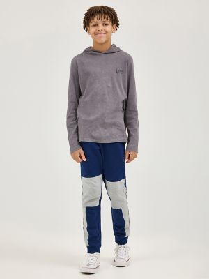 Boy's 2-Pack Fleece Cargo Jogger in Charcoal Heather alternative view 2