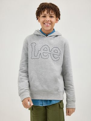 Boy's Popover Fleece Logo Hoodie