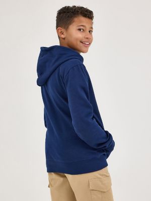 ◆LEE◆ Buckle Twitch Logo Fleece Hooded T-Shirt Cream ◇LEE◇ Buckle Twitch Logo Fleece Hooded T-Shirt Cream Boy's