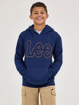 Boy's Popover Fleece Logo Hoodie