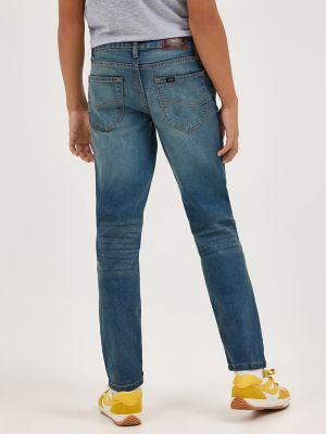 Boy's Slim Straight Stretch Jean in Turf Wash alternative view 2