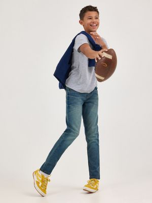 Boy's Slim Straight Stretch Jean in Turf Wash alternative view 6