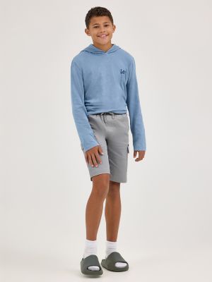 Boy's Rib Stretch Pull On Cargo Short