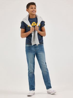 Boy's Split Twitch Logo Tee in Navy Heather alternative view 3