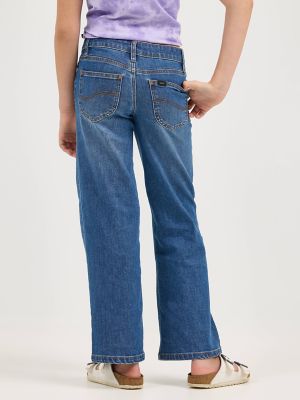 Girl's Distressed Wide Leg Jean in Chelsea alternative view 2